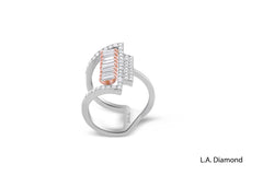 18K White Gold Round Diamond Ring (.66 ct)