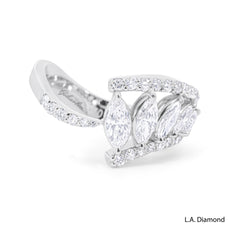 18K White Gold Round & Marquise Diamond Ring (1.77 ct)