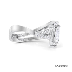 18K White Gold Round & Marquise Diamond Ring (1.77 ct)