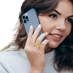 18K Yellow Gold Round Cut Diamond Ring (1.25 ct)