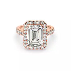 6.GR GOLD 18 .96 ROUND DIA  CTR 4,35 GIA CERTIFIED Engagement Ring in Rose Gold