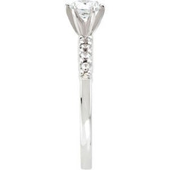 14K Solid Gold 3/4 CTW Natural Diamond Engagement Ring
