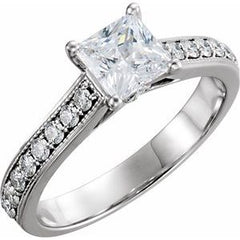 14K Solid Gold 1/3 CTW Natural Diamond Band