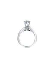 18k White Gold Diamond Multi-Row  Round and Bezel Corner Princess Cut Engagement Ring 2.23c - LA DIAMOND