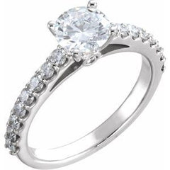 14K Solid Gold 1/2 CTW Natural Diamond Band