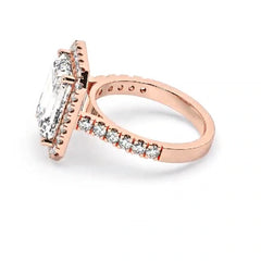 6.GR GOLD 18 .96 ROUND DIA  CTR 4,35 GIA CERTIFIED Engagement Ring in Rose Gold