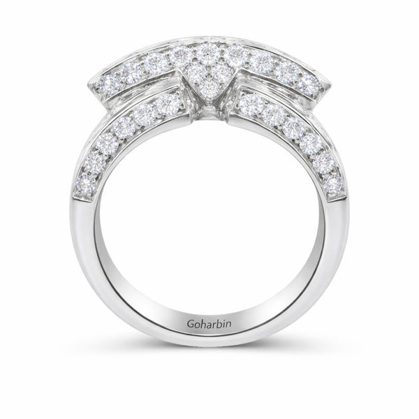 14K White Gold Diamond Round-Cut Wedding Ring (3.06 ct T.W.)