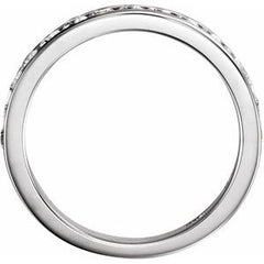 14K Solid Gold 5/8 CTW Natural Diamond Band