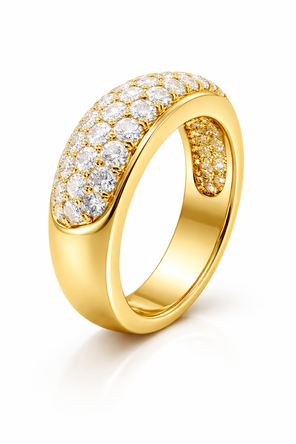 14K White Gold Round Diamond Eternity Band (1.86ct)
