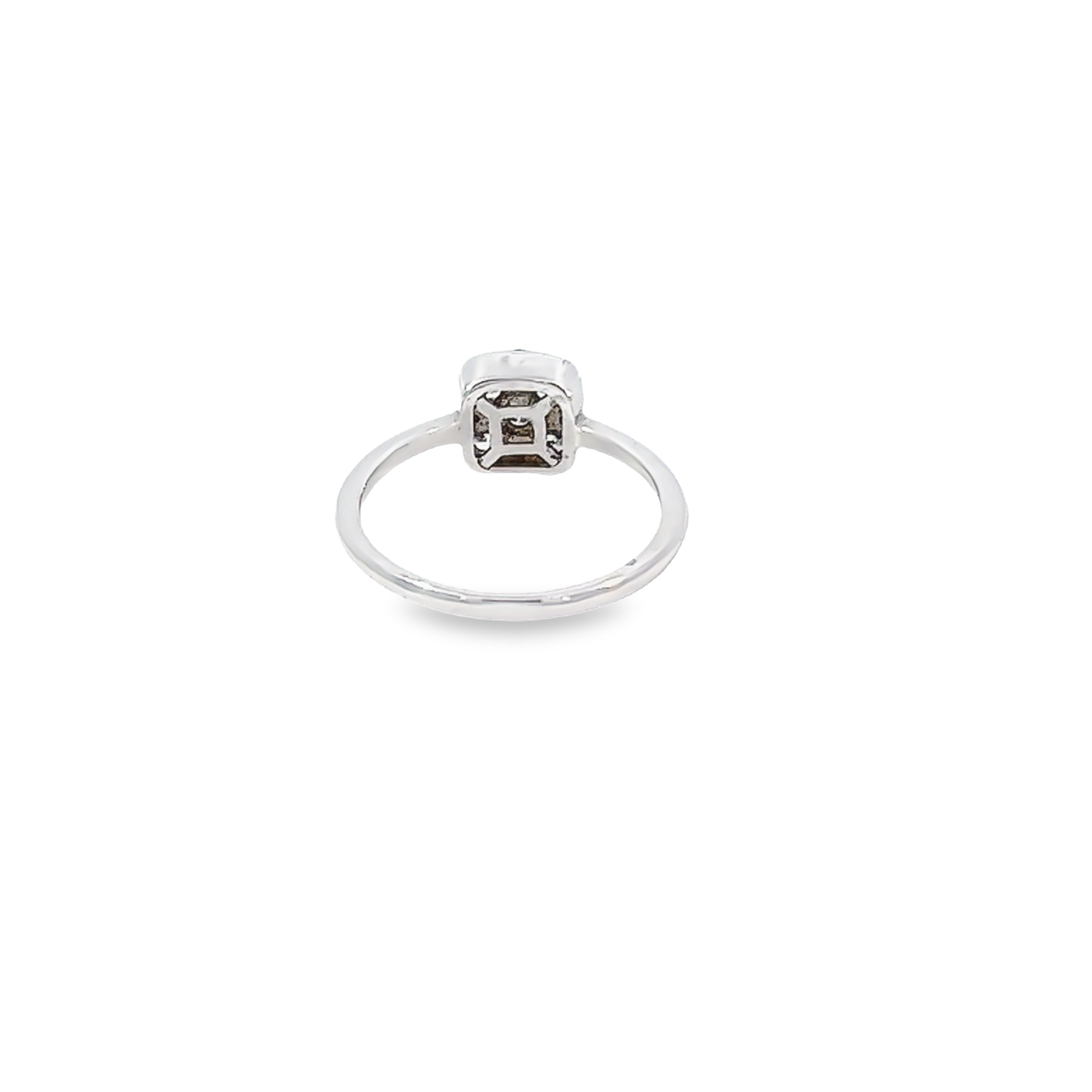 14k White Gold Diamond Round Cut Engagement Ring 1.20c - LA DIAMOND