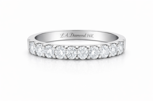 14K White Gold Diamond Round Cut Wedding Ring (0.75 ct) - '44721