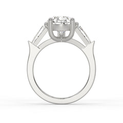 2.5ct Pear & Baguette Cut Diamond 3-Stone Engagement Ring