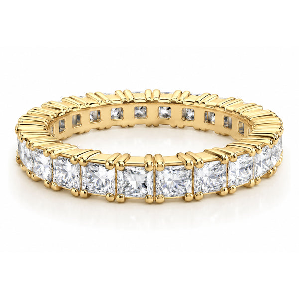 14K White Gold Princess Cut Diamond Ring (2.74 ct) - LA DIAMOND