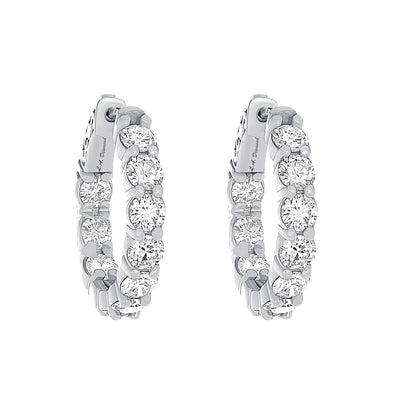 14K White Gold Diamond and Moissanite Band (3.24 ct Total Gem)