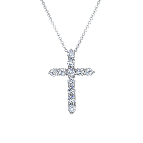 14K White Gold Round Diamond Solitaire Pendant (1.48 ct) - '51812