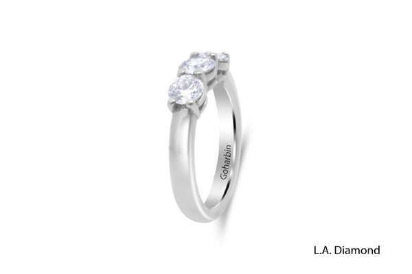 White Platinum Diamond  Ring - LA DIAMOND