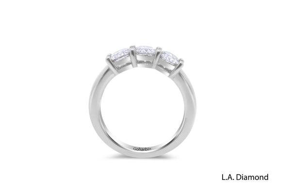 White Platinum Diamond  Ring - LA DIAMOND