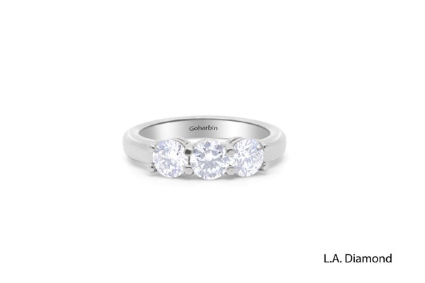 White Platinum Diamond  Ring - LA DIAMOND