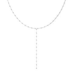 Diamonds By The Yard "Y" 14k Gold Necklace for Her - 28 inches Total Length