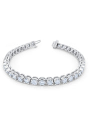 Gold Round Diamond Tennis Bracelet (7.50 ct)