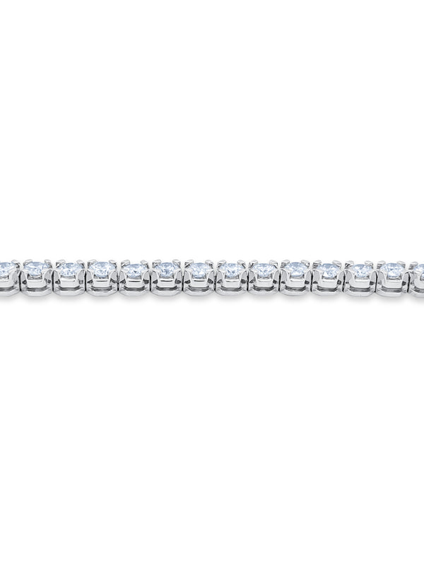 14k Gold Round Diamond Tennis Bracelet (7.50 ct) - LA DIAMOND