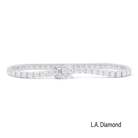 White Gold Diamond Bracelet - LA DIAMOND