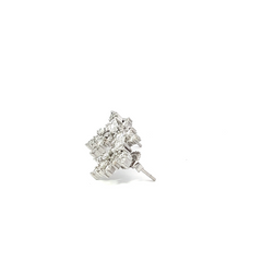 18K White Gold Diamond Earring