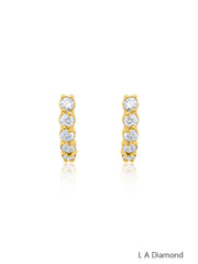 14K White Gold Round Diamond Chandelier Earrings (2.05 ct)