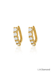 14K White Gold Round Diamond Chandelier Earrings (2.05 ct)