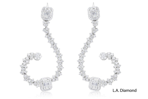 Eternal Diamond Hoop Earrings in 14K Gold - ED305