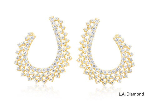 Diamond Earrings in 14K Gold - ED485