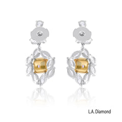 18K White Gold Petite Diamond Earrings (0.12 ct)