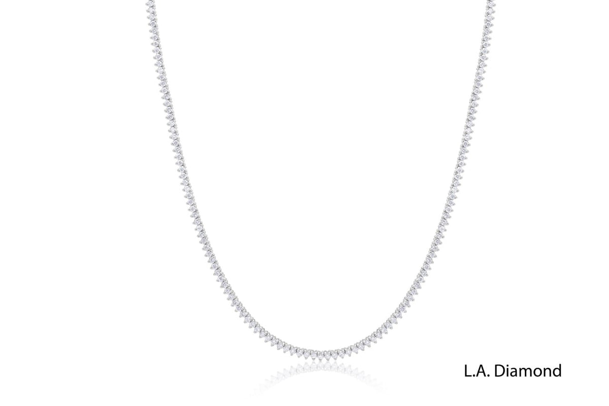 18k White Gold Diamond  Tennis Necklace