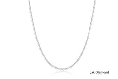 18k White Gold Diamond  Tennis Necklace