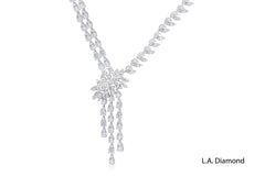 18k White Gold Diamond  Necklace
