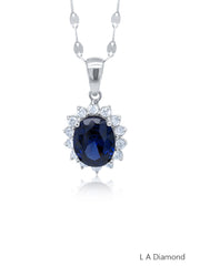 14K Yellow Gold Color Diamond Accent Pendant (0.46 ct)