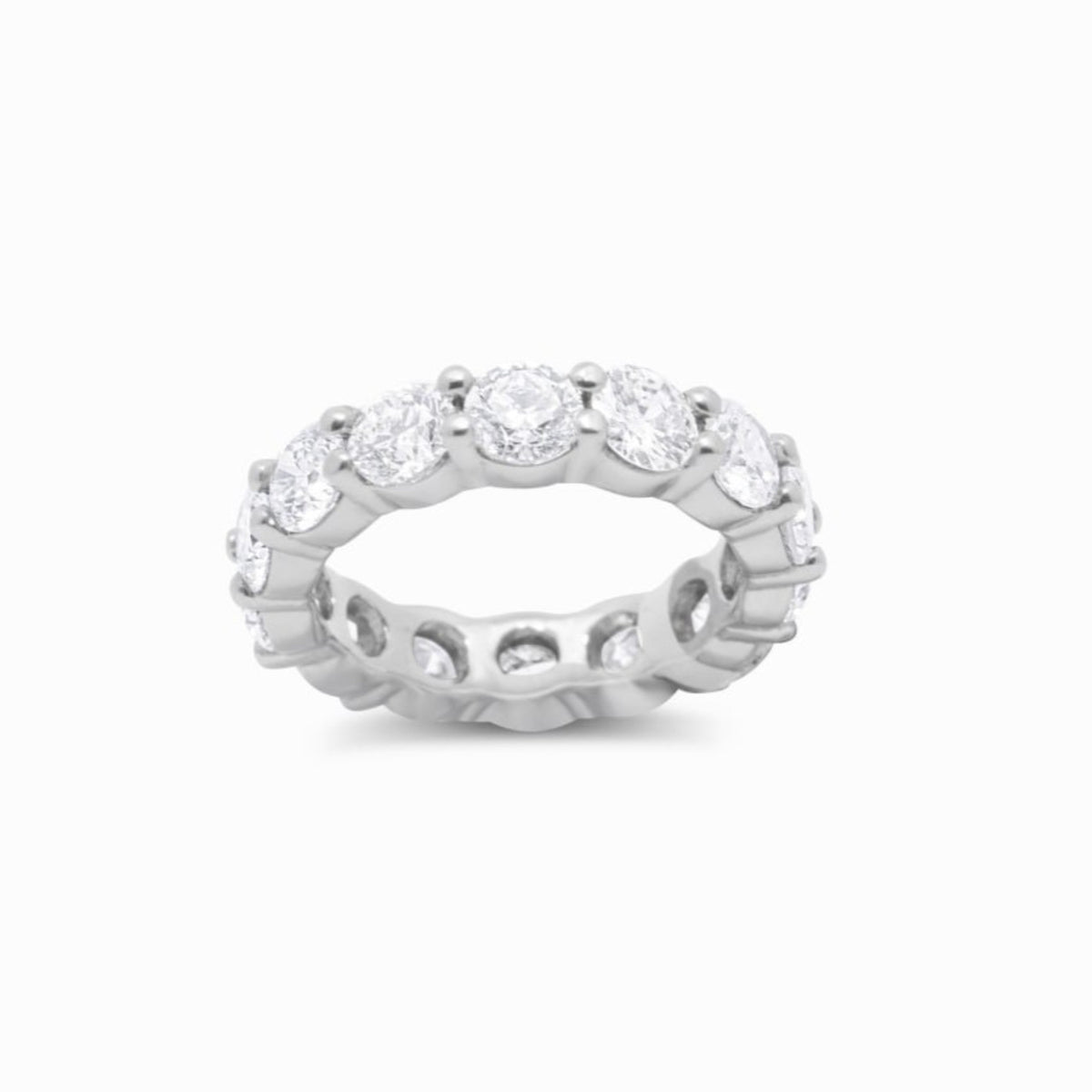 4.10 ctw Round Brilliant Diamond Eternity Band set in 14k Gold
