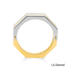 Reversible Diamond Ring in 14K Gold Two Tone