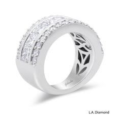 14K White Gold Lab Diamond Band Ring (1.62 ct)