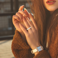 White Gold Diamond Baguette Cut Wedding Band