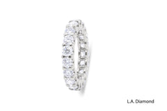 3.25CT Round Brilliant Cut Eternity Ring in 14k White Gold