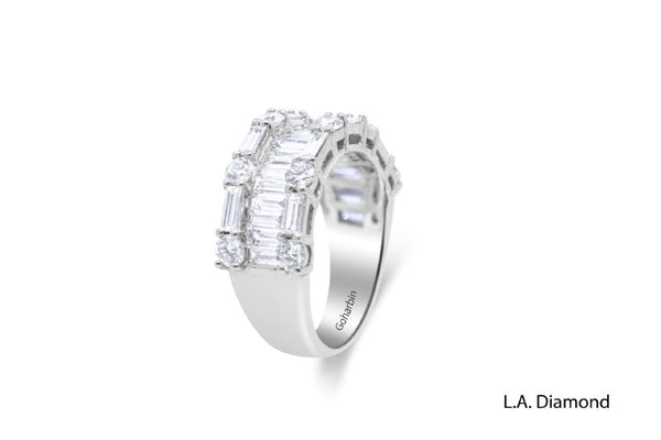 18k White Gold Diamond  Ring - LA DIAMOND