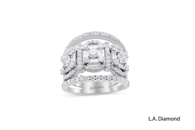 14k White Gold Diamond  Ring