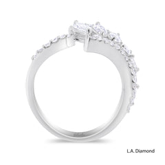 18K White Gold Marquise Cut Diamond Ring