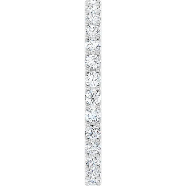 Round Diamond Zig-Zag Eternity Band in 14K Gold