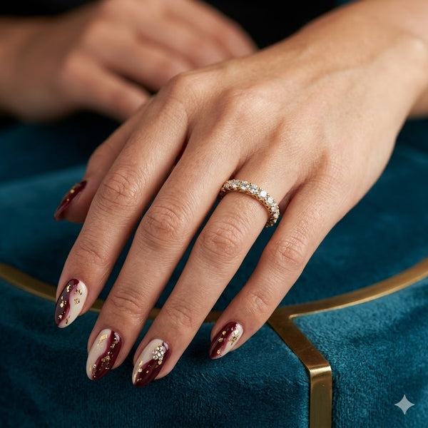 Round Diamond Zig-Zag Eternity Band in 14K Gold