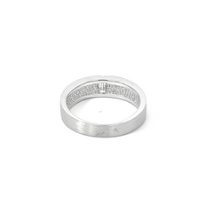14K White Gold Diamond Baguette Cut Wedding Band