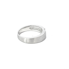 14K White Gold Diamond Baguette Cut Wedding Band