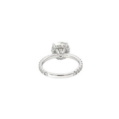 14k White Gold Diamond Round Cut Infinity Engagement Ring
