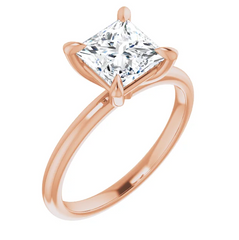 1 Ct Natural Diamond 14K Gold Solitaire Engagement Ring